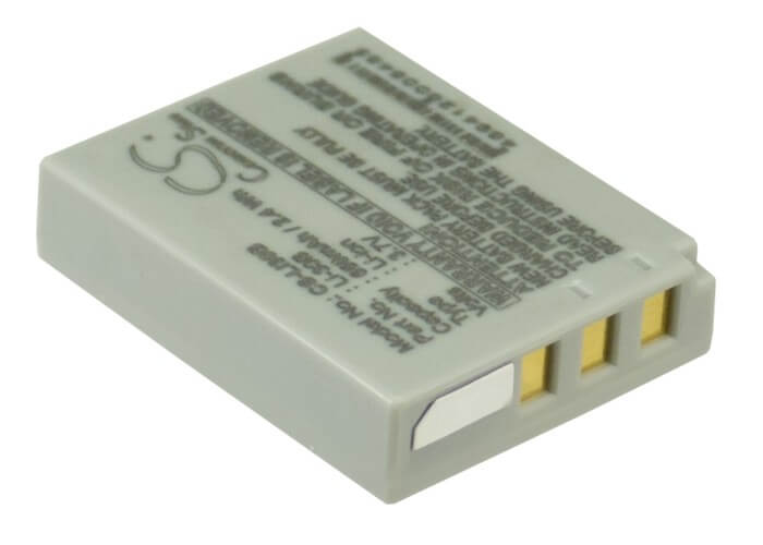 3.7V, 650mAh, Li-ion Battery fits Olympus, Stylus Verve Digital, Stylus Verve Digital S, 2.405Wh