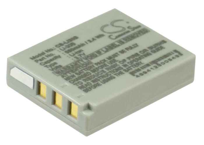 3.7V, 650mAh, Li-ion Battery fits Olympus, Stylus Verve Digital, Stylus Verve Digital S, 2.405Wh