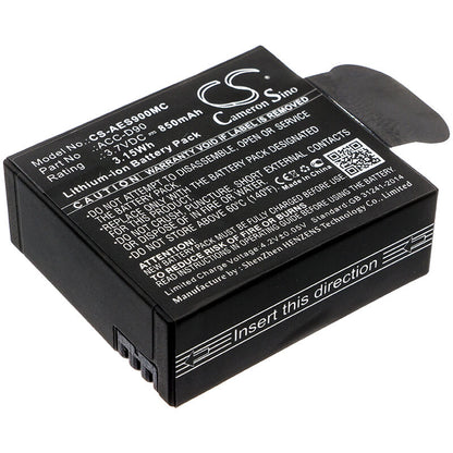 3.7V, 850mAh, Li-ion Battery fits Aee, D90, Lyfes72, 3.145Wh