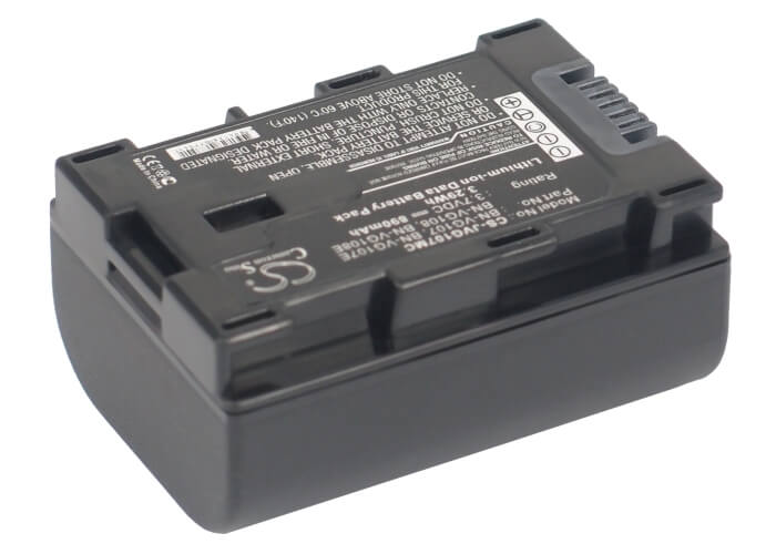 3.7V, 890mAh, Li-ion Battery fits Jvc, Gz-e10, Gz-e100, 3.293Wh