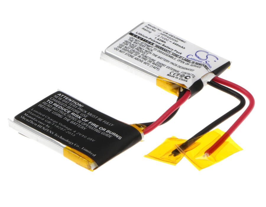 3.7V, 440mAh, Li-Polymer Battery fits Ocean, Ev0200, 1.628Wh