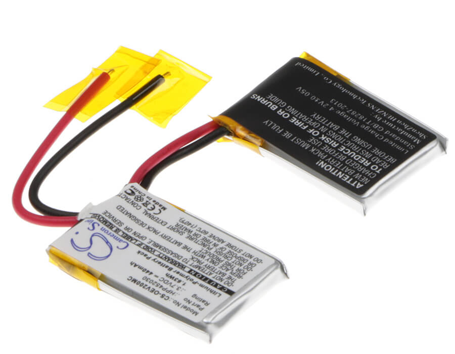 3.7V, 440mAh, Li-Polymer Battery fits Ocean, Ev0200, 1.628Wh