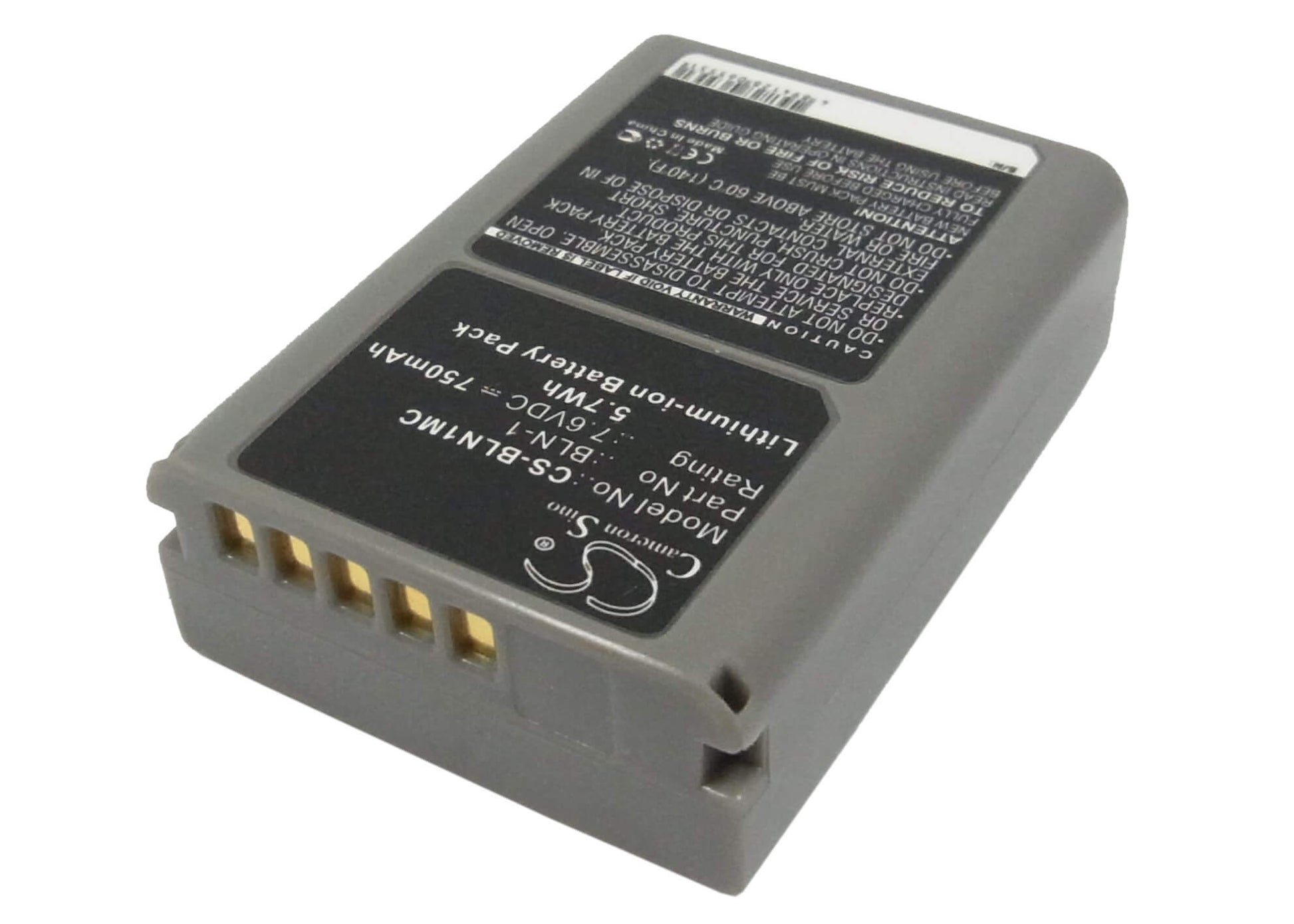 7.6V, 750mAh, Li-ion Battery fits Olympus, Em1 Ii, E-m1 Ii, 5.7Wh
