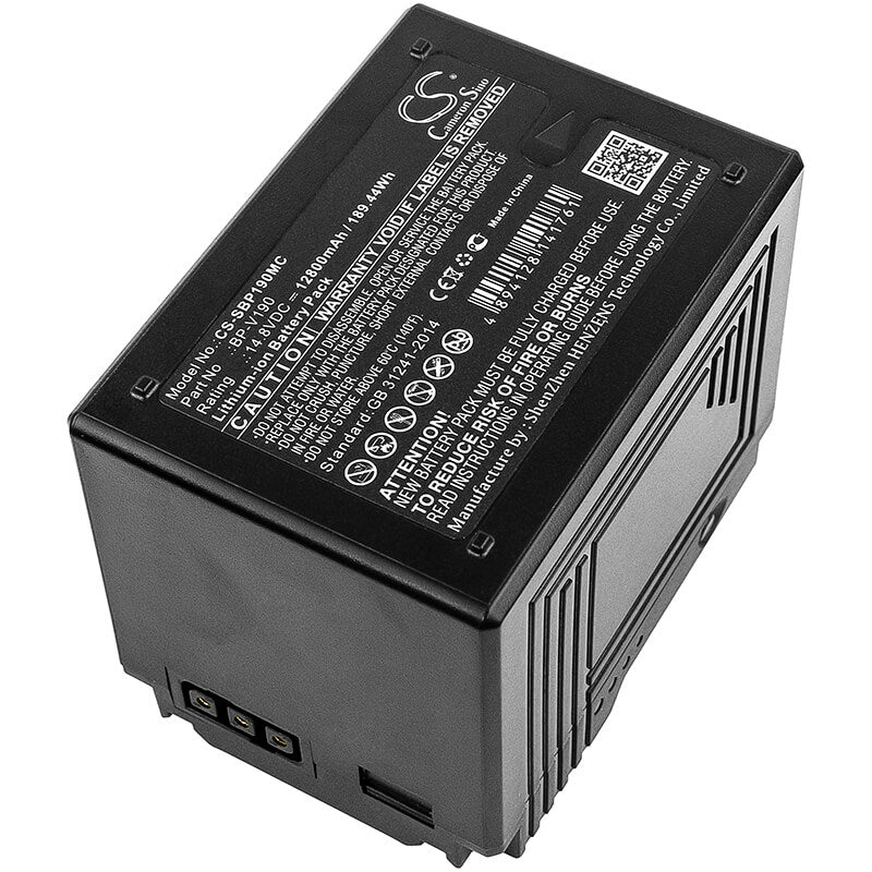 14.8V, 12800mAh, Li-ion Battery fits Sony, Pmw-400, Pmw-500, 189.44Wh
