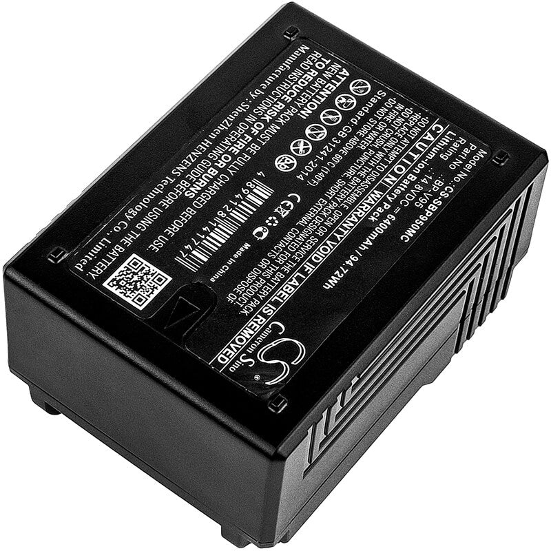 14.8V, 6400mAh, Li-ion Battery fits Sony, Pmw-400, Pmw-500, 94.72Wh