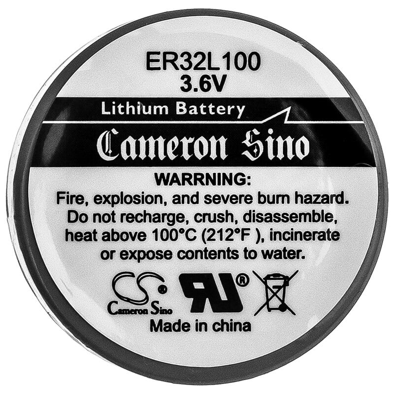 3.6V, 2000mAh, Li-SOCl2 Battery fits Cameron Sino, Cs-er32100, 7.2Wh