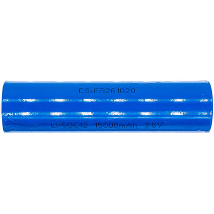3.6V, 15000mAh, Li-SOCl2 Battery fits Cameron Sino, Cs-er261020, 54Wh