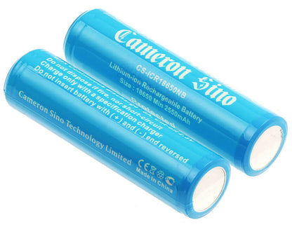 3.7V, 2600mAh, Li-ion Battery fits Cameron Sino, Icr18650, Inr18650, 9.62Wh