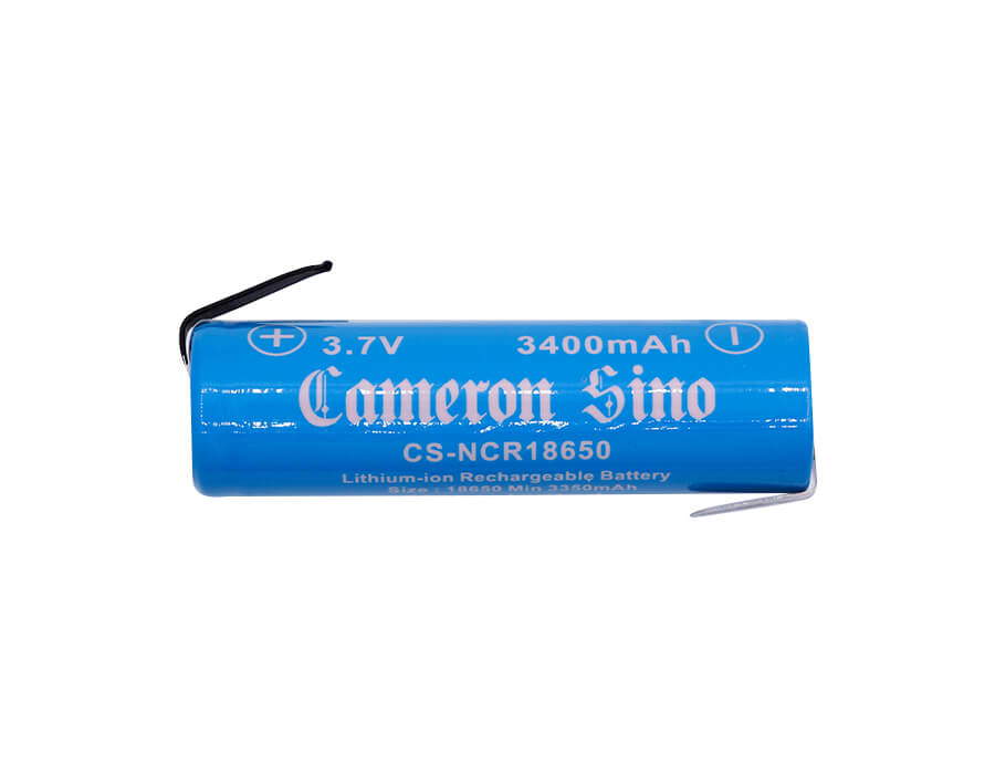 3.7V, 3400mAh, Li-ion Battery fits Cameron Sino, Cs-ncr18650nr, 12.58Wh