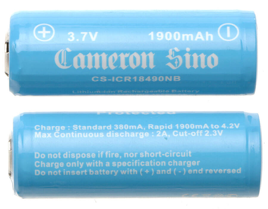 3.7V, 1900mAh, Li-ion Battery fits Cameron Sino, Cs-icr18490nb, 7.03Wh