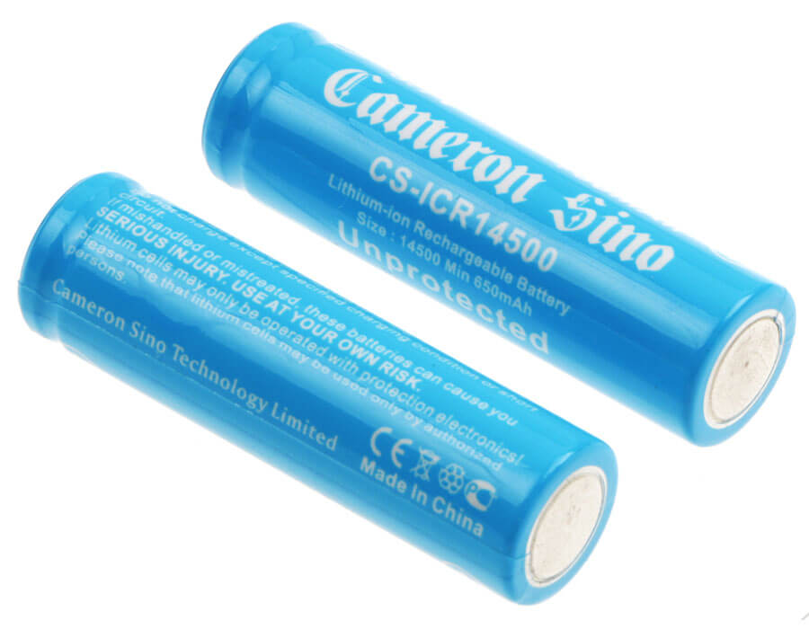 3.7V, 700mAh, Li-ion Battery fits Cameron Sino, Cs-icr14500ne, 2.59Wh
