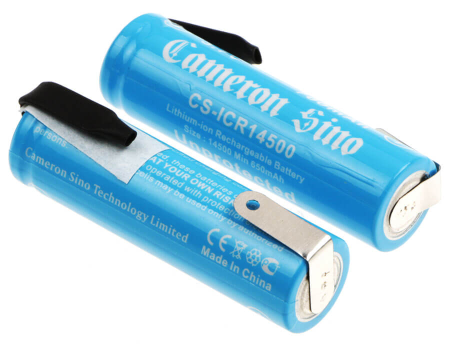 3.7V, 700mAh, Li-ion Battery fits Cameron Sino, Cs-icr14500nf, 2.59Wh