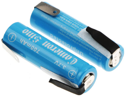 3.7V, 700mAh, Li-ion Battery fits Cameron Sino, Cs-icr14500nf, 2.59Wh