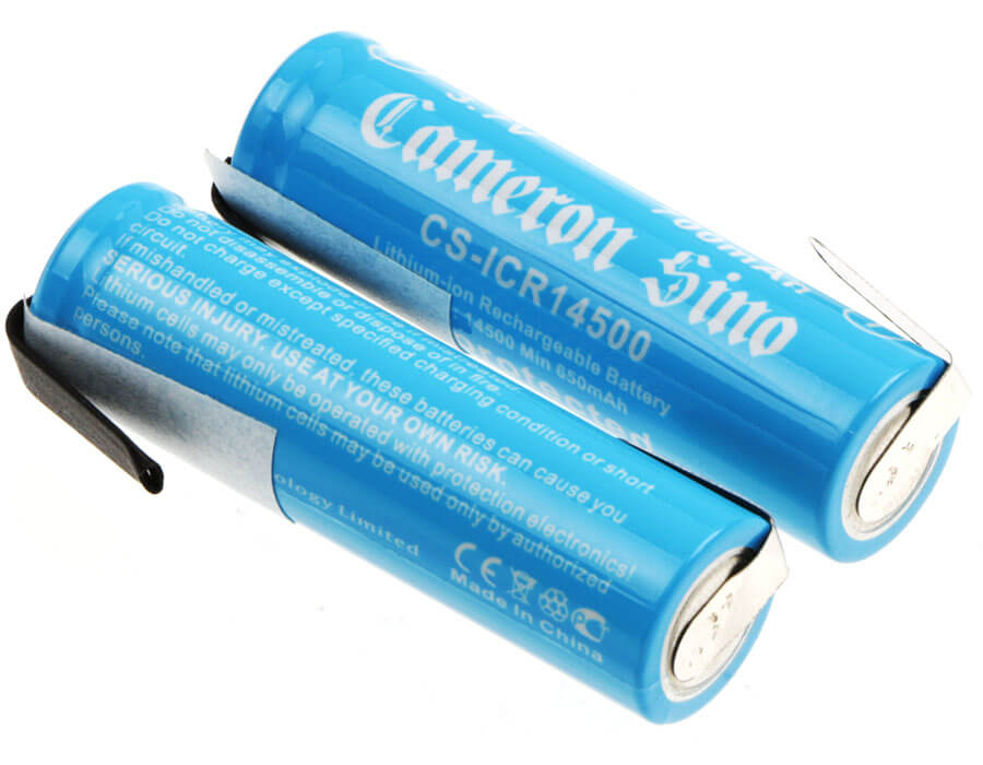 3.7V, 700mAh, Li-ion Battery fits Cameron Sino, Cs-icr14500nr, 2.59Wh