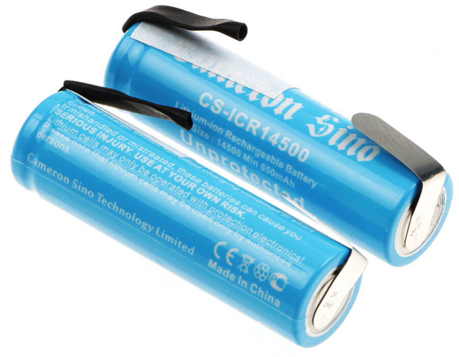3.7V, 700mAh, Li-ion Battery fits Cameron Sino, Cs-icr14500nt, 2.59Wh