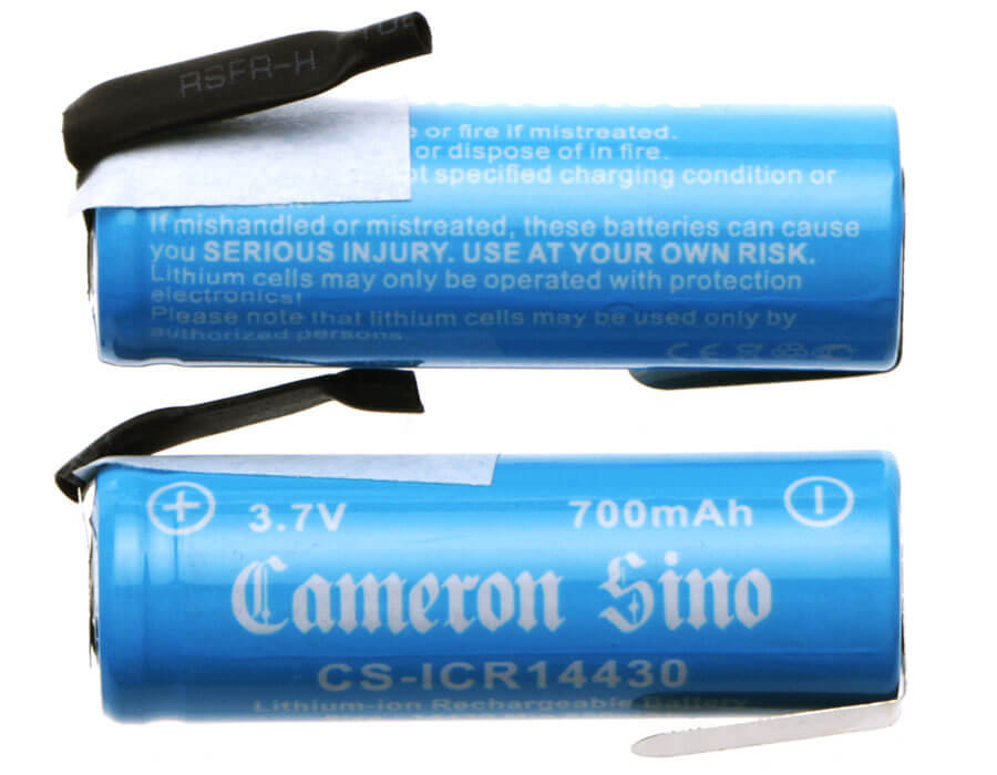 3.7V, 700mAh, Li-ion Battery fits Cameron Sino, Cs-icr14430nr, 2.59Wh