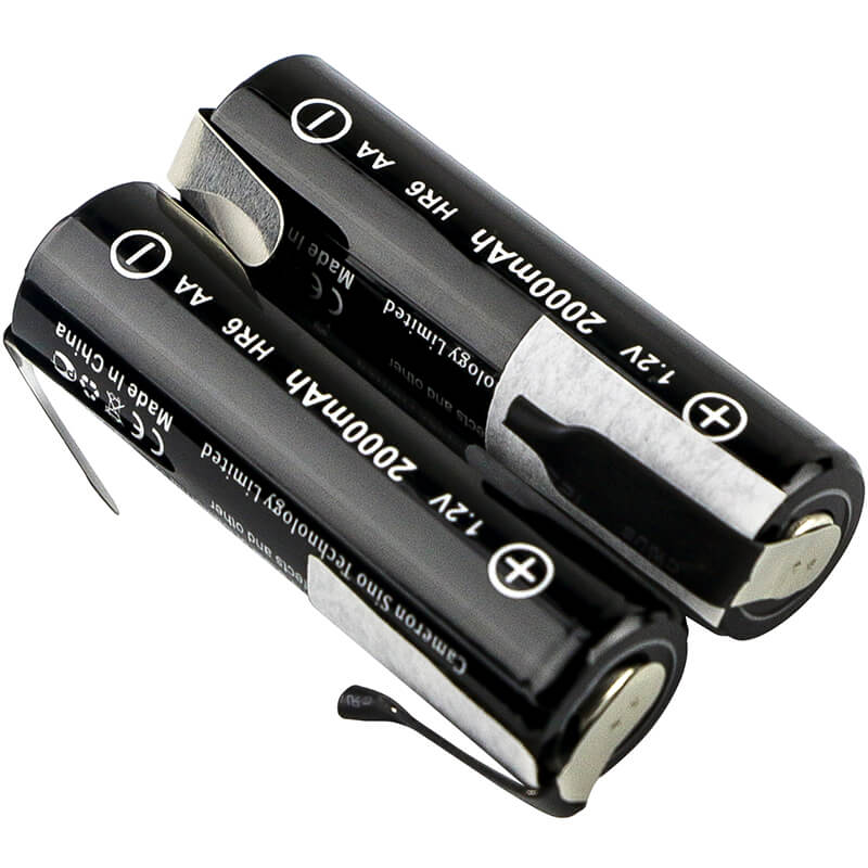 1.2V, 2000mAh, Ni-MH Battery with other tabs fits Cameron Sino, Aa, Am3, 2.4Wh