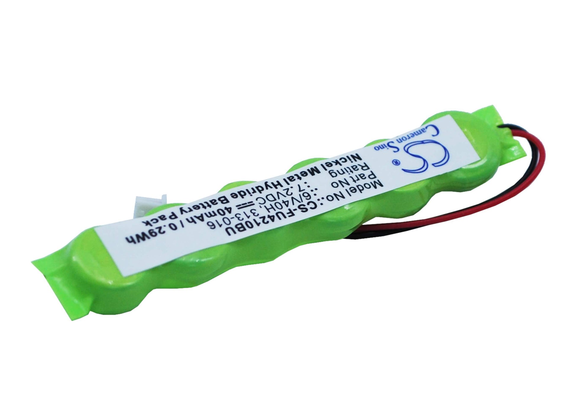 7.2V, 40mAh, Ni-MH Battery fits Fujitsu, Lifebook T4210, Lifebook T4215, 0.288Wh