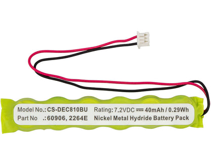 7.2V, 40mAh, Ni-MH Battery fits Fujitsu, Lifebook B-2548 Lifebook B2548, Lifebook S4510, 0.288Wh