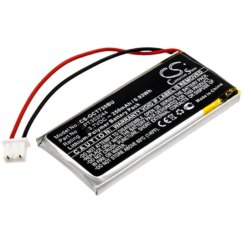 3.7V, 250mAh, Li-Polymer Battery fits Oracle, Tablet 720, Tablet 721, 0.925Wh