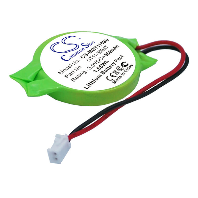 3.0V, 550mAh, Lithium Battery fits Mitsubishi, Got 1000 Series Display Termin, Gt10 Graphic Terminals, 1.65Wh