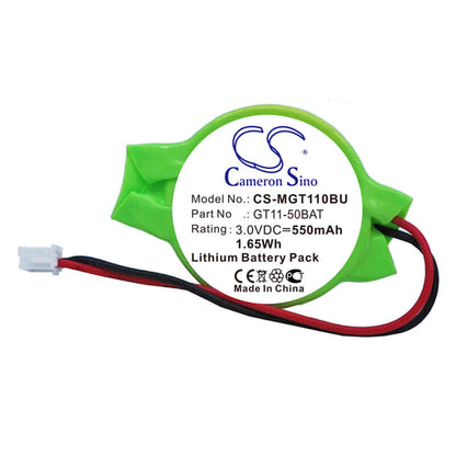 3.0V, 550mAh, Lithium Battery fits Mitsubishi, Got 1000 Series Display Termin, Gt10 Graphic Terminals, 1.65Wh