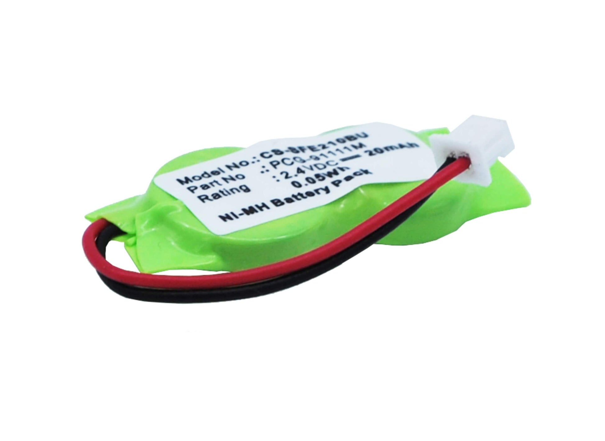 2.4V, 20mAh, Ni-MH Battery fits Sony, Vaio Pcg-7134m, Vaio Pcg-7154m, 0.048Wh