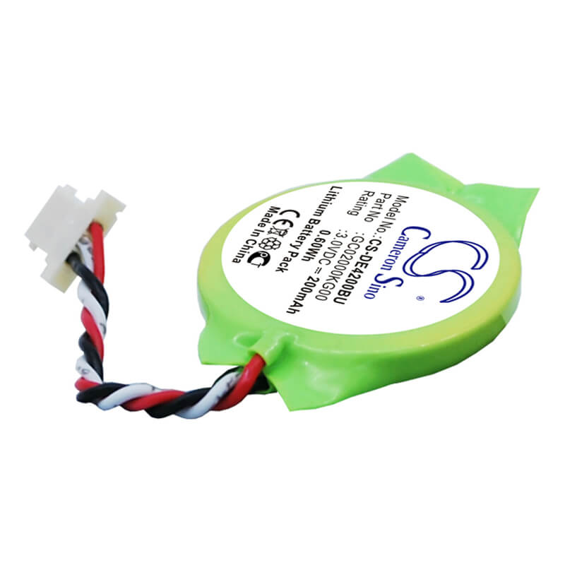3.0V, 200mAh, Lithium Battery fits Dell, Latitude E4200, Latitude E4300, 0.6Wh