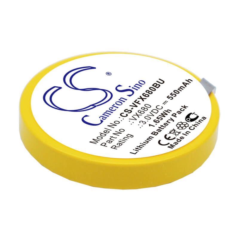 3.0V, 550mAh, Lithium Battery fits Verifone, Vx680, Vx680 Wireless Credit Card Mac, 1.65Wh