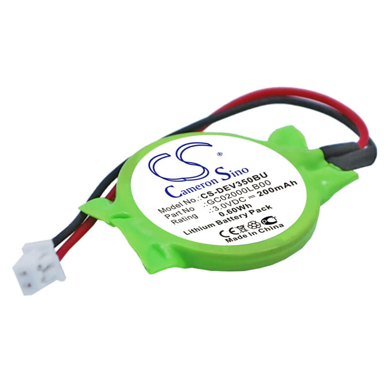 3.0V, 200mAh, Lithium Battery fits Dell, Vostro 1015, Vostro 1310, 0.6Wh