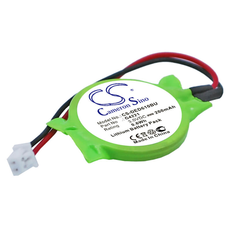 3.0V, 200mAh, Lithium Battery fits Fujitsu, Lifebook B2154, Lifebook C1010, 0.6Wh