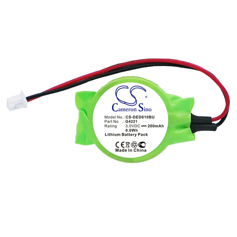 3.0V, 200mAh, Lithium Battery fits Fujitsu, Lifebook B2154, Lifebook C1010, 0.6Wh