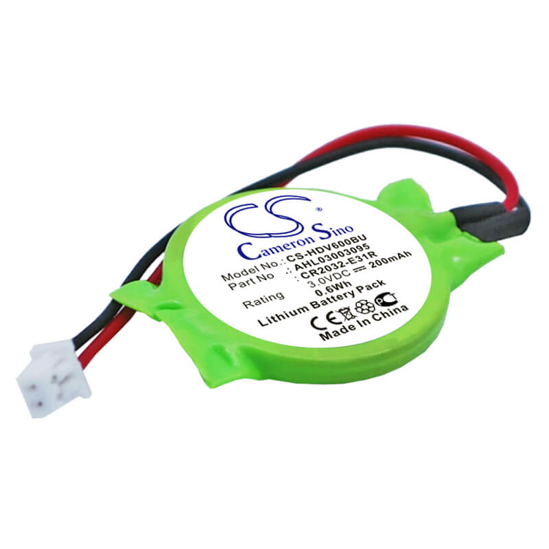 3.0V, 200mAh, Lithium Battery fits Medion, Md41300, Md41500, 0.6Wh