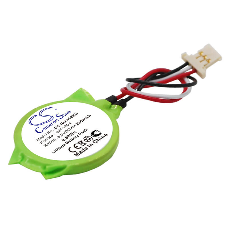 3.0V, 200mAh, Lithium Battery fits Lenovo, Thinkpad X200, Thinkpad X200 7454, 0.6Wh