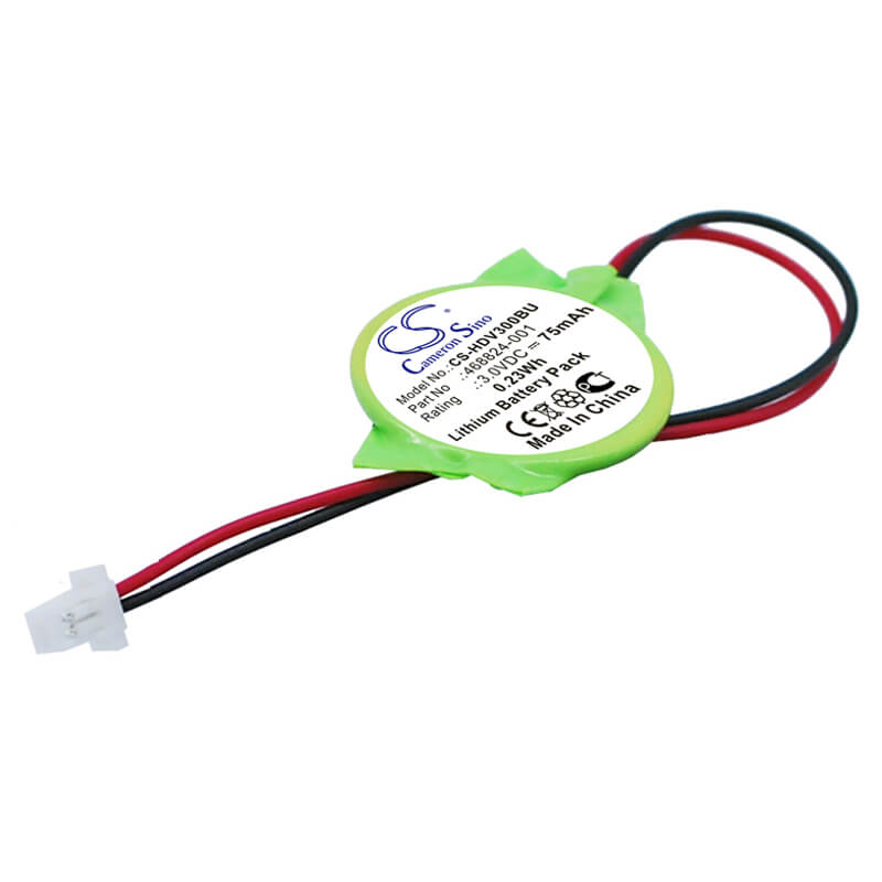 3.0V, 75mAh, Lithium Battery fits Hp, Mini 2133, Pavilion Dv3000, 0.225Wh