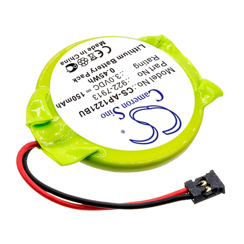 3.0V, 150mAh, Lithium Battery fits Apple, A1211 2007, A1211 2010, 0.45Wh