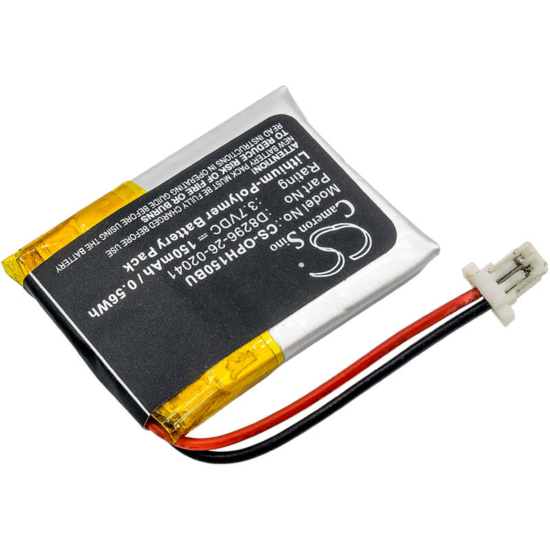 3.7V, 150mAh, Li-Polymer Battery fits Opticon, H15, H-15a, 0.555Wh