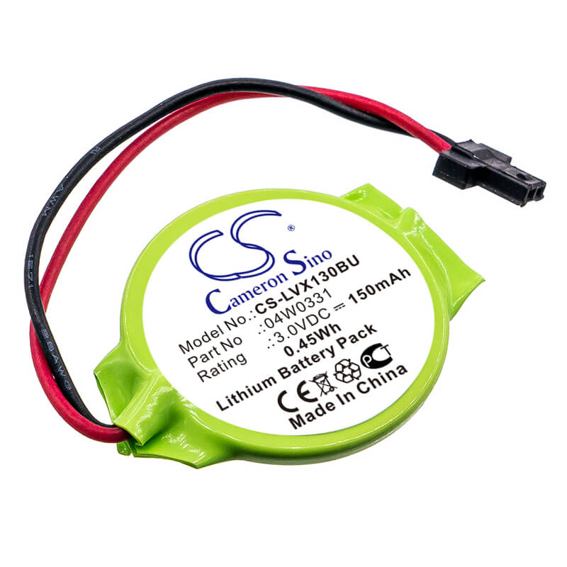 3.0V, 150mAh, Lithium Battery fits Lenovo, Thinkpad 13, Thinkpad Edge E130, 0.45Wh