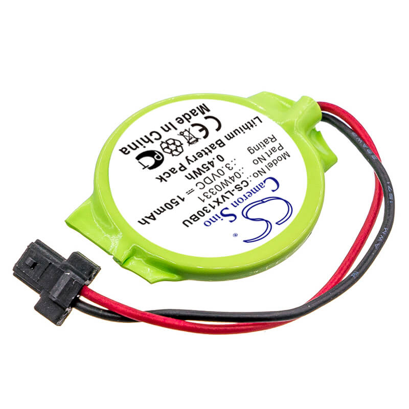 3.0V, 150mAh, Lithium Battery fits Lenovo, Thinkpad 13, Thinkpad Edge E130, 0.45Wh