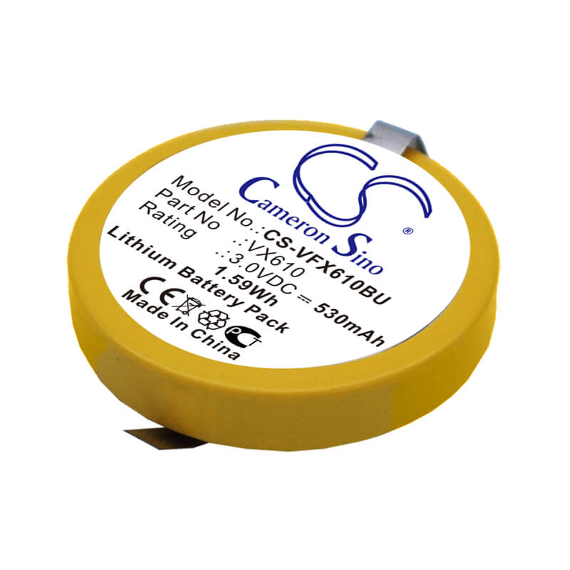 3.0V, 530mAh, Lithium Battery fits Verifone, Vx610, Vx610 Wireless Credit Card Mac, 1.59Wh