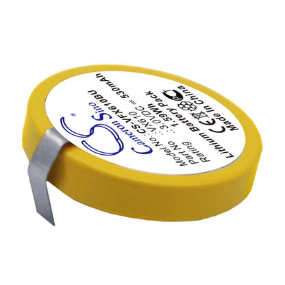 3.0V, 530mAh, Lithium Battery fits Verifone, Vx610, Vx610 Wireless Credit Card Mac, 1.59Wh