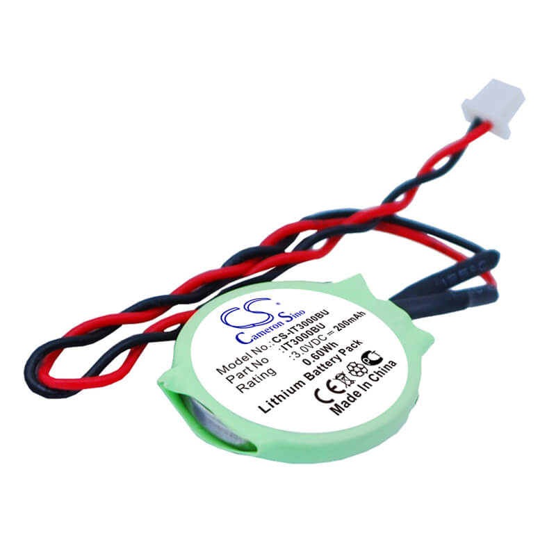 3.0V, 200mAh, Lithium Battery fits Casio, It3000, It3000m53e, 0.6Wh
