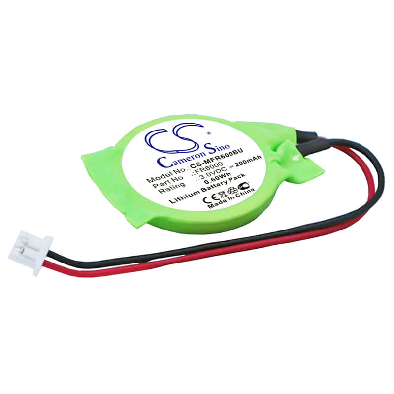 3.0V, 200mAh, Lithium Battery fits Symbol, Fr6000, 0.6Wh