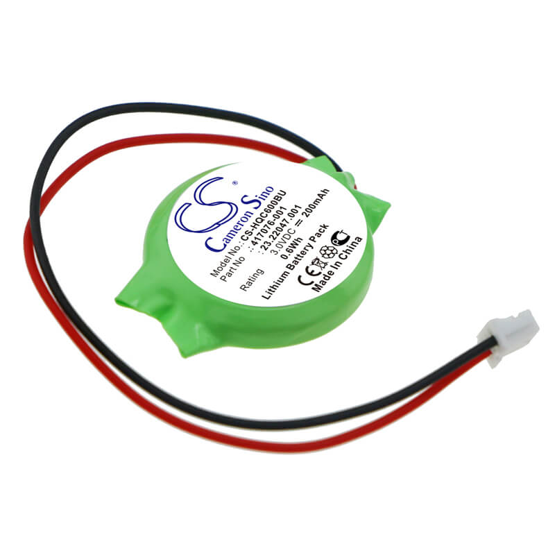 3.0V, 200mAh, Lithium Battery fits Compaq, Presario Cq50, Presario Cq60, 0.6Wh
