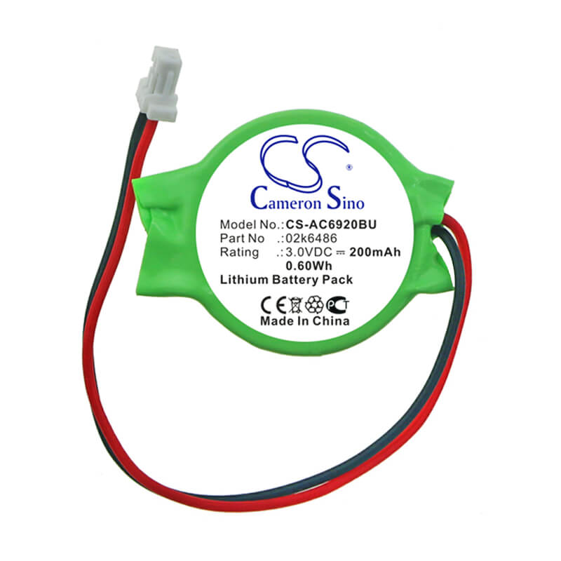 3.0V, 200mAh, Lithium Battery fits Hp, Mini 110, Mini 110 Mi Edition, 0.6Wh