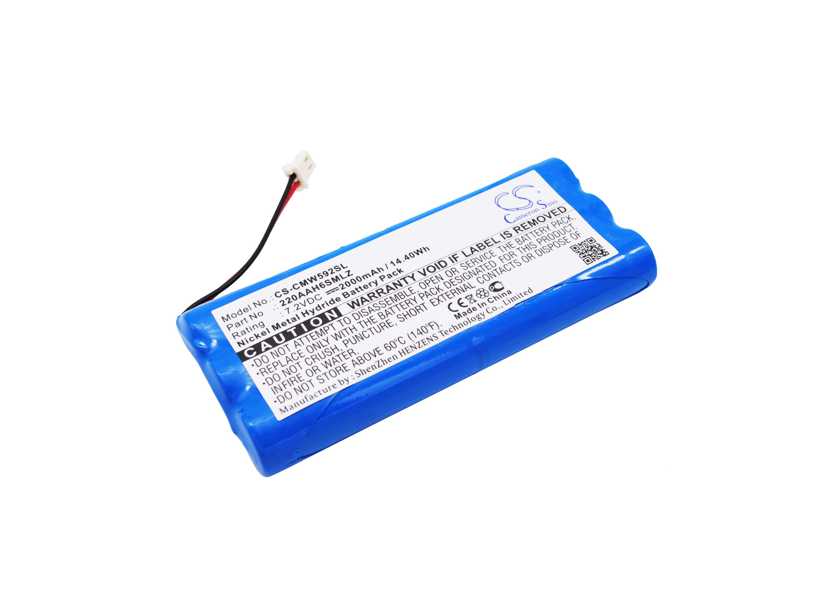 7.2V, 2000mAh, Ni-MH Battery fits Nec, Conference Max Plus, 14.4Wh