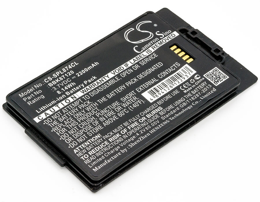 3.7V, 2200mAh, Li-ion Battery fits Spectralink, 8742, Pivot S8742, 8.14Wh