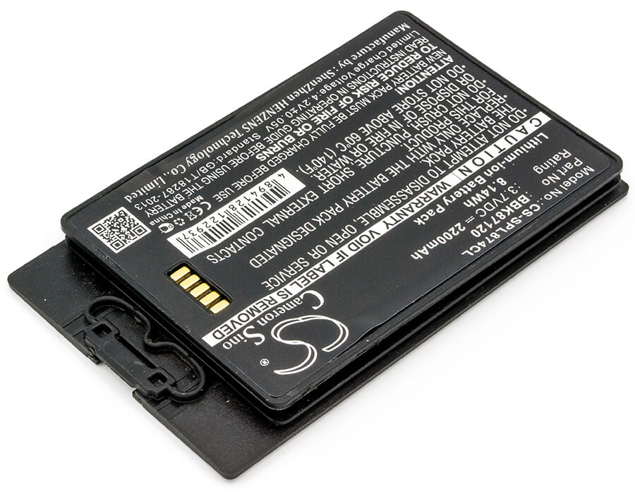 3.7V, 2200mAh, Li-ion Battery fits Spectralink, 8742, Pivot S8742, 8.14Wh