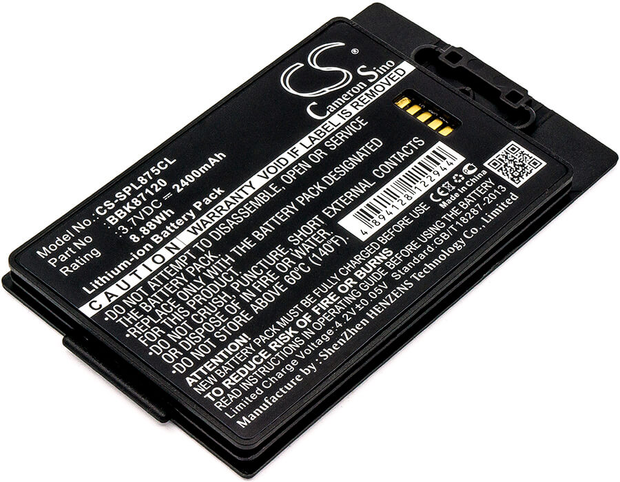 3.7V, 2400mAh, Li-ion Battery fits Spectralink, 8742, Pivot S8742, 8.88Wh