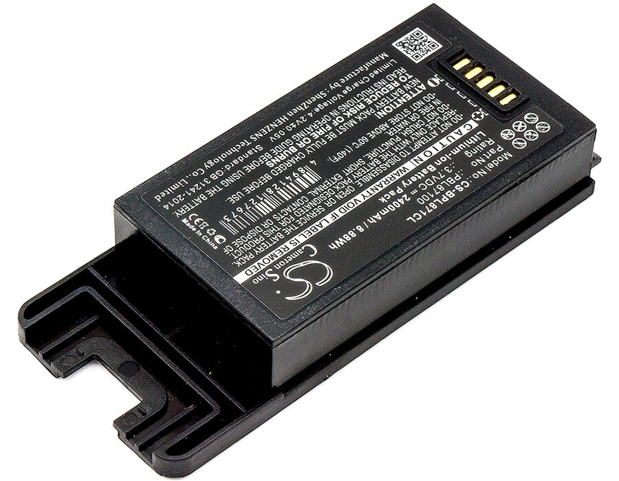 3.7V, 2400mAh, Li-ion Battery fits Spectralink, Pbl87410, Pivot 8741, 8.88Wh